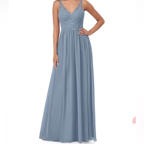 AZAZIE Dusty Blue Dress size 12 - Picture 9 of 10